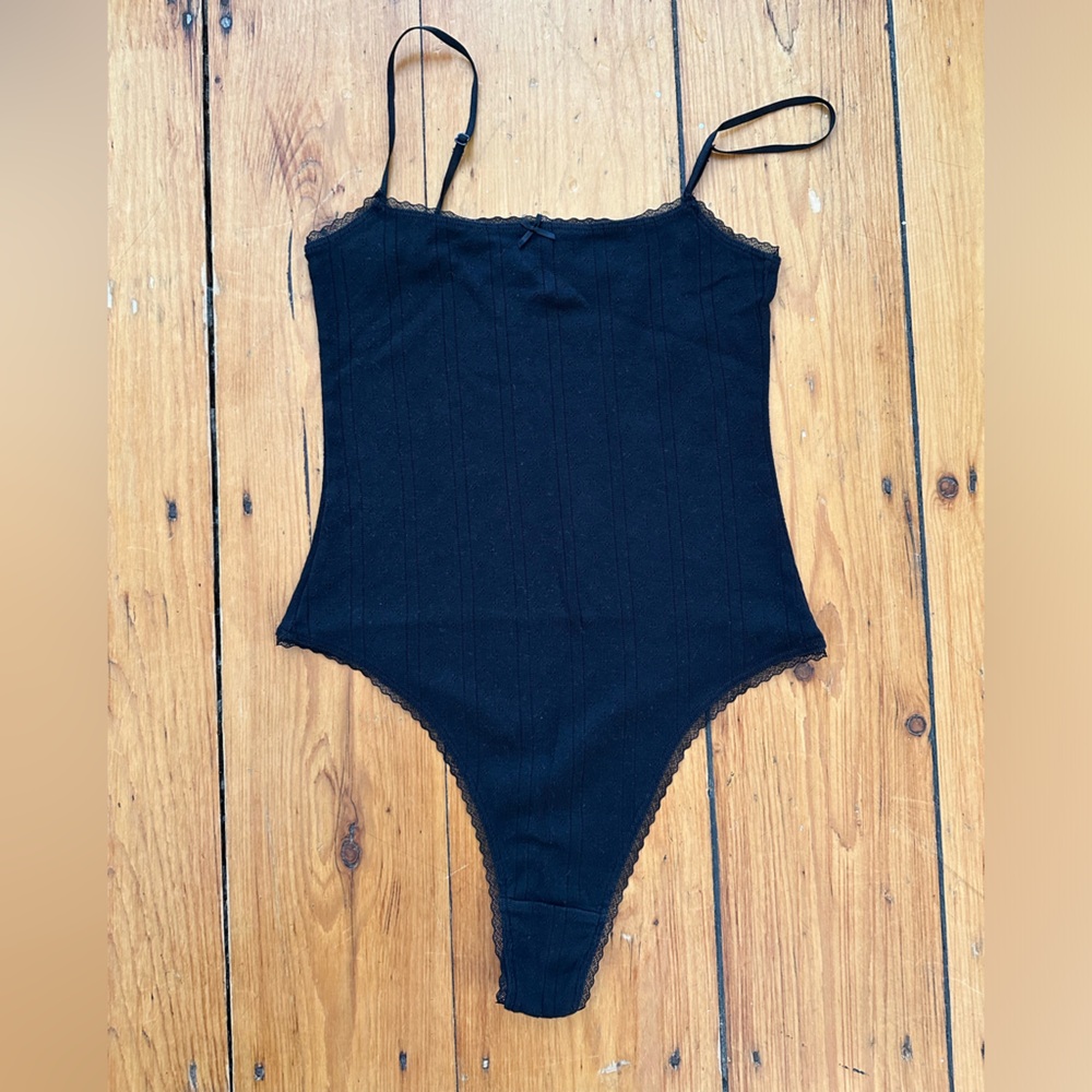 Cou Cou black bodysuit size medium